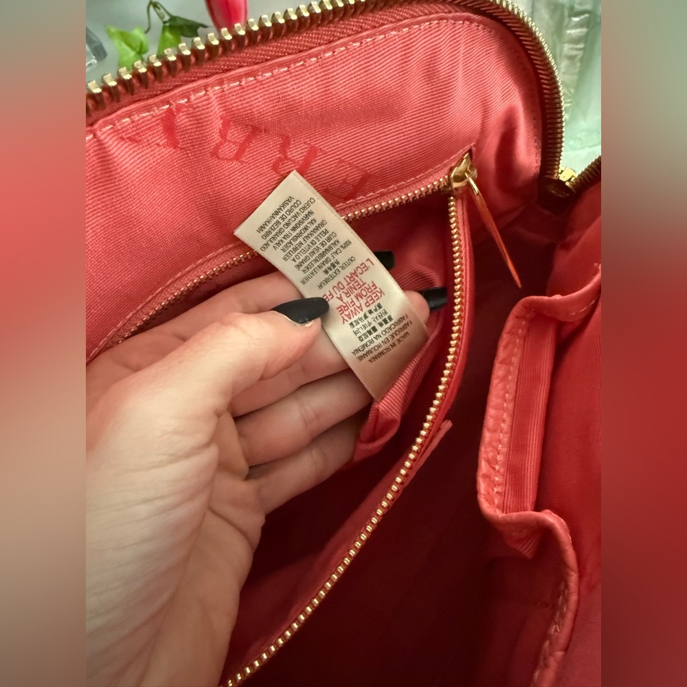 Burberry Pink Orchard Leather Satchel w/added unbranded crossbody strap - Picture 11 of 13